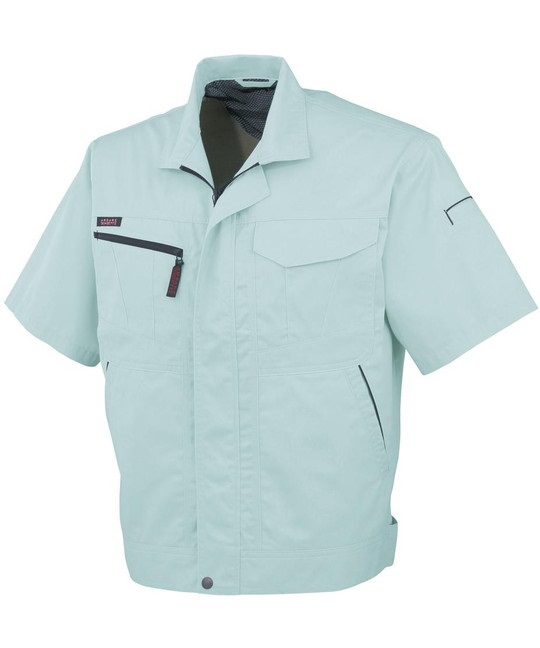 【CO-COS】A-760　半袖ブルゾン(9ﾊﾟｳﾀﾞｰｸﾞﾘｰﾝ-SS)