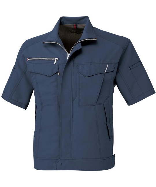 【CO-COS】A-8070　裏綿半袖ブルゾン(1ﾈｲﾋﾞｰ-SS)