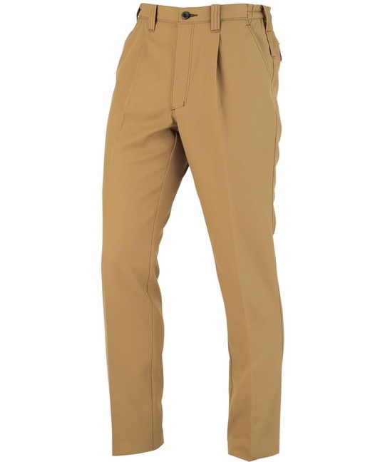 【CO-COS】A-8074　裏綿ワンタックスラックス（脇シャーリングタイプ）(24ｷｬﾒﾙ-SS)
