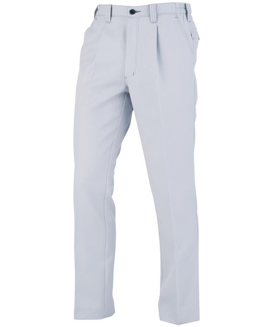 【CO-COS】A-8074　裏綿ワンタックスラックス（脇シャーリングタイプ）(3ｼﾙﾊﾞｰ-SS)