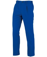 【CO-COS】A-8074　裏綿ワンタックスラックス（脇シャーリングタイプ）(6ﾌﾞﾙｰ-SS)