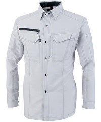 【CO-COS】A-8078　裏綿長袖シャツ(3ｼﾙﾊﾞｰ-SS)