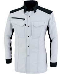 【CO-COS】A-8088　裏綿長袖シャツ(3ｼﾙﾊﾞｰ-SS)