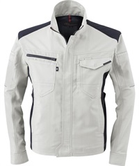 【CO-COS】A-9071　ストレッチ　長袖ジャケット(3ｼﾙﾊﾞｰ-SS)