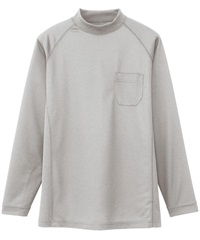 【CO-COS】AS-658　長袖ローネックシャツ(3ｼﾙﾊﾞｰ-M)