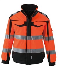 【CO-COS】CS-2420　高視認性安全防水防寒ジャケット(12ｵﾚﾝｼﾞ-M)