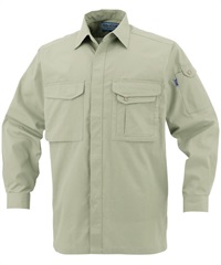 【CO-COS】J-568　製品制電長袖シャツ(19ﾓｽｸﾞﾘｰﾝ-SS)