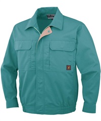 【CO-COS】P-5581　防汚・製品制電　長袖ブルゾン(9ｸﾞﾘｰﾝ-S)