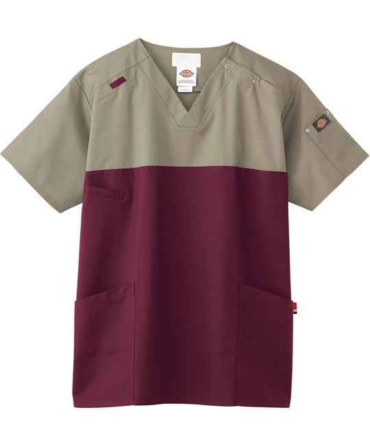 【フォーク】7040SC　ユニセックススクラブ（Dickies）(10ｽﾄｰﾝxD.ﾎﾞﾙﾄﾞｰ-SS)