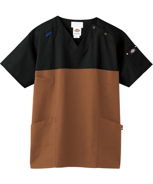 【フォーク】7040SC　ユニセックススクラブ（Dickies）(9ﾅｲﾄxﾃﾗｺｯﾀ-SS)