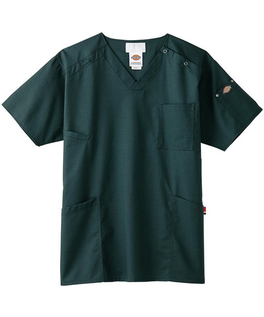 【フォーク】7045SC　ユニセックススクラブ（Dickies）(17ﾚｲｶﾞﾝﾈｲﾋﾞｰ-SS)