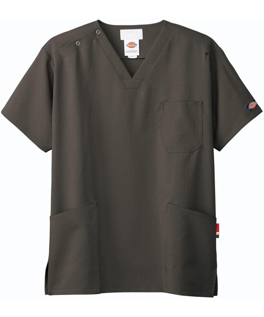 【フォーク】7072SC　ユニセックススクラブ（Dickies）(15ﾀﾞｰｸｸﾞﾚｰ-SS)