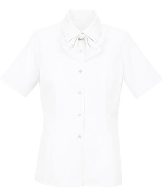 【サーヴォ(GROW)】BL449　レディスブラウス（半袖）(A6白系-5)