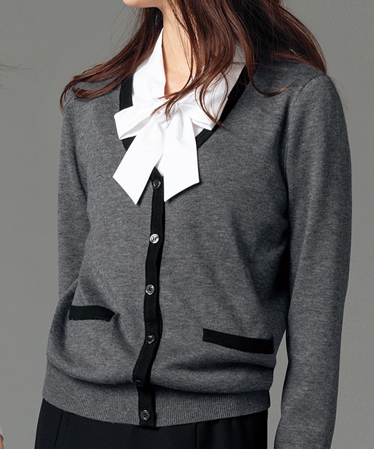 【ヤギコーポレーション（UNILADY）】U1124　カーディガン(20ﾌﾞﾗｯｸ-7)