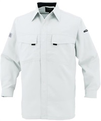 【CO-COS】A-3368　エコ・製品制電　長袖シャツ(3ｼﾙﾊﾞｰ-SS)