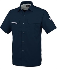 【CO-COS】A-8027　エコ・製品制電半袖シャツ(1ﾈｲﾋﾞｰ-SS)
