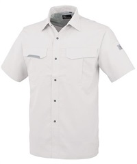 【CO-COS】A-8027　エコ・製品制電半袖シャツ(3ｼﾙﾊﾞｰ-SS)