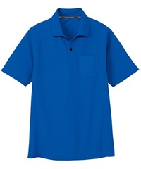 【CO-COS】AS-1657　半袖ポロシャツ（胸ポケット付き）(6ﾌﾞﾙｰ-SS)