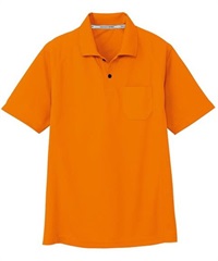 【CO-COS】AS-1657　半袖ポロシャツ（胸ポケット付き）(12ｵﾚﾝｼﾞ-SS)