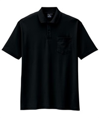 【CO-COS】AS-257　制電・防湿・消臭・半袖ポロシャツ(13ﾌﾞﾗｯｸ-SS)
