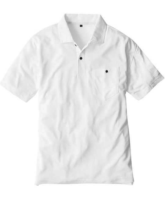 【CO-COS】G-1637　ＭＡＸＤＲＹ　エアーＵＶ＋軽量半袖ポロシャツ(0ﾎﾜｲﾄ-SS)