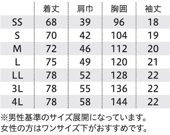 サイズ表1